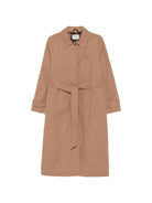 Cappotto Lion MC2 St. Barth marrone con logo ricamato sul petto LIR0002 00339M MC2 ST. BARTH 