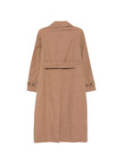 Cappotto Lion MC2 St. Barth marrone con logo ricamato sul petto LIR0002 00339M MC2 ST. BARTH 