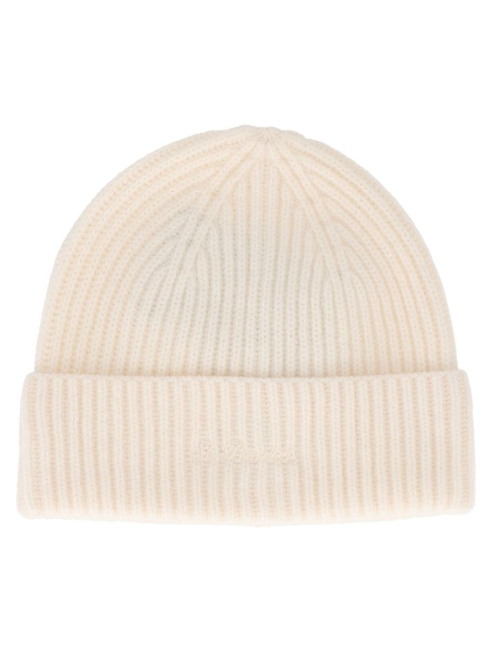 Cappello per bambina MC2 Saint Barth Kids beige con trama a coste MOS0004 00023M MC2 ST. BARTH 