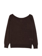 Maglione per donna MC2 St. Barth marrone con scollo a barca NTY0001 00040M MC2 ST. BARTH 