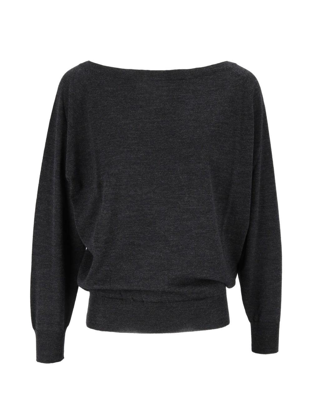 Maglione per donna MC2 Saint Barth grigio con scollo a barca NTY0001 00041M MC2 ST. BARTH 