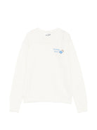 Maglione per donna MC2 St. Barth bianco con scritta ricamata "Piumone night" QUE0032 00648M MC2 ST. BARTH 