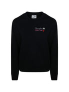 Felpa Stardust W per donna MC2 St. Barth blu con scritta ricamata sul davanti STDW001 00271M MC2 ST. BARTH 