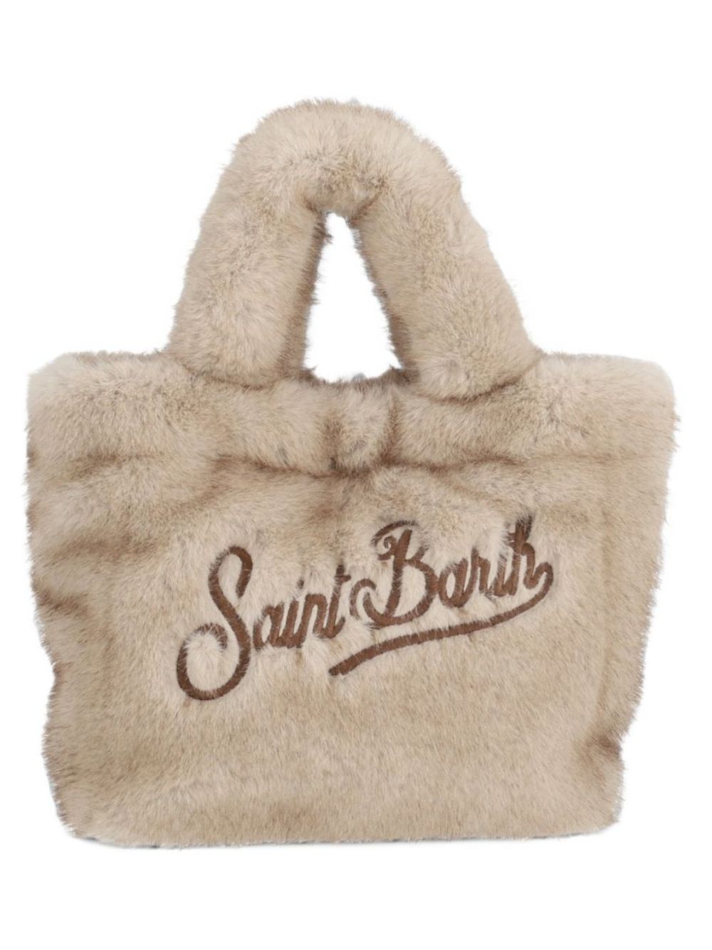 Borsa Vanity Mini Soft Fur MC2 St. Barth beige con trama in ecopelliccia VAMI021 00219M MC2 ST. BARTH KIDS 