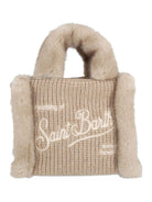 Borsa Vanity Mini MC2 St. Barth beige in inserti eco-shearling VAMI022 00521M MC2 ST. BARTH KIDS 