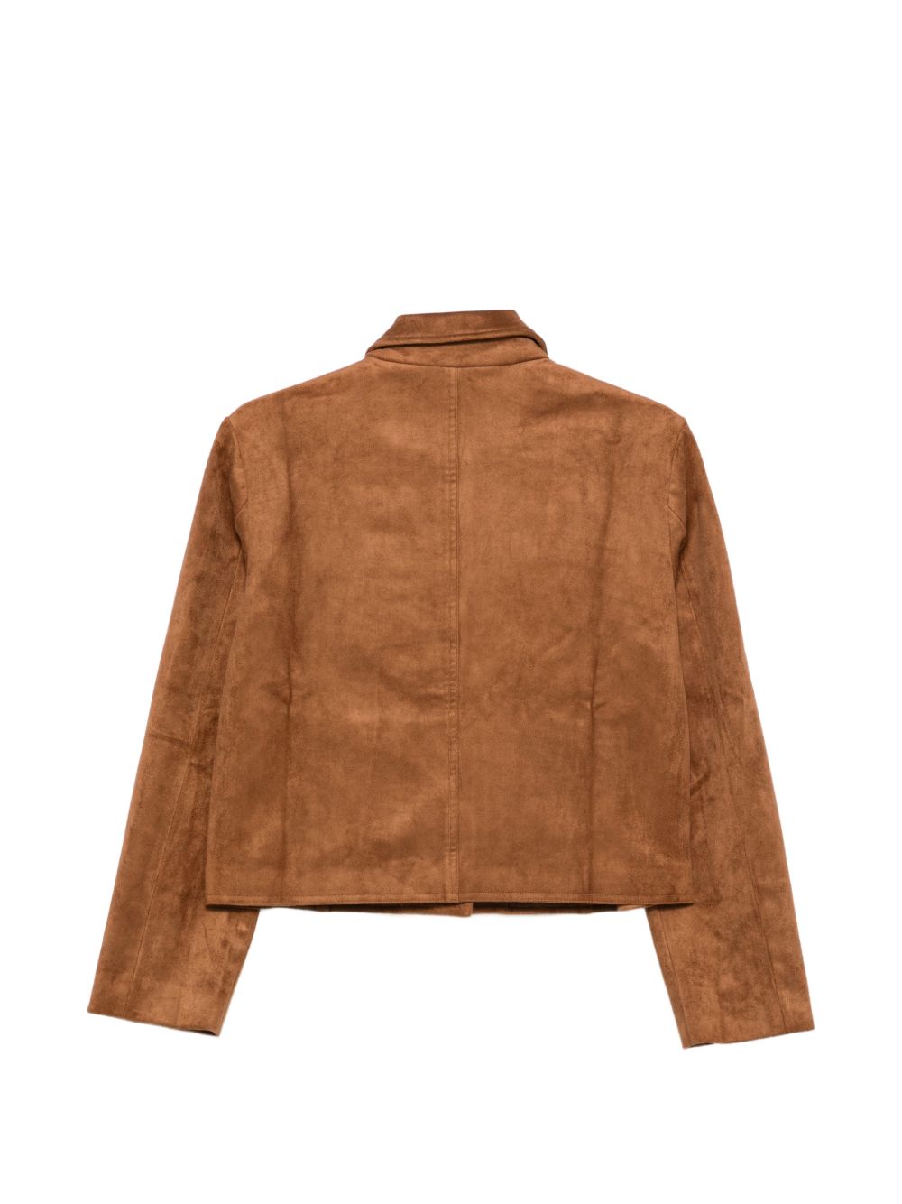 Giacca con bottoni MC2 Saint Barth Kids marrone con effetto scamosciato VEY0001 00026M MC2 ST. BARTH 