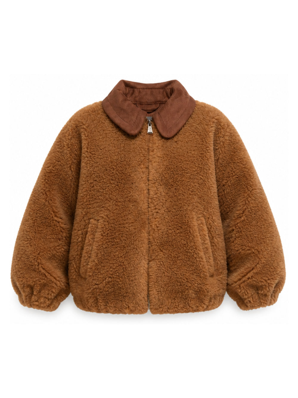 Giubbino per bambino MC2 Saint Barth Kids marrone con motivo logo sul retro ABE003 00343M MC2 ST. BARTH KIDS 