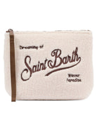 Pochette Aline MC2 Saint Barth beige con finitura in shearling ALI0023 00168M MC2 ST. BARTH KIDS 