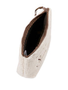 Pochette Aline MC2 Saint Barth beige con finitura in shearling ALI0023 00168M MC2 ST. BARTH KIDS 