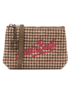 Pochette Aline MC2 St.Barth marrone con logo Saint Barth ricamato sul davanti ALMI005 02373M MC2 ST. BARTH KIDS 