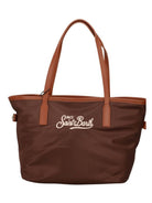Borsa City Bag MC2 Saint Barth marrone in tessuto tecnico CB0004 00163M MC2 ST. BARTH KIDS 