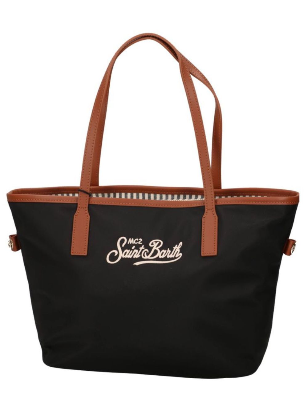 Borsa City Bag MC2 Saint Barth nera in tessuto tecnico CB0004 00680M MC2 ST. BARTH KIDS 