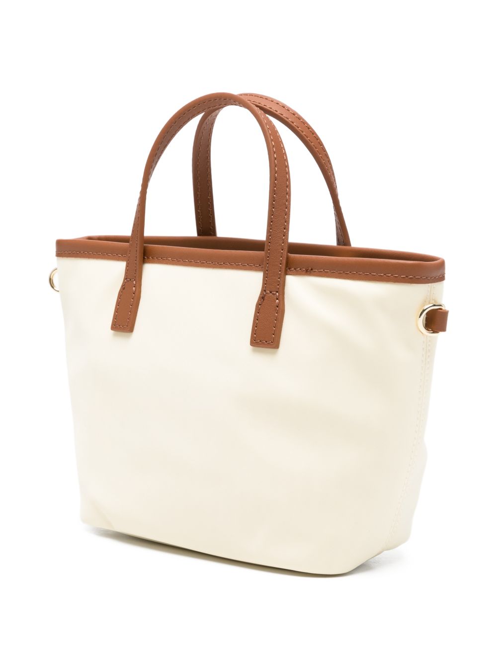 Borsa City Bag MC2 Saint Barth bianca con logo ricamato sul davanti CB0005 00478M MC2 ST. BARTH KIDS 
