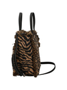 Borsa Colette Felt MC2 St. Barth marrone con stampa grafica animalier COL0046 00469M MC2 ST. BARTH KIDS 