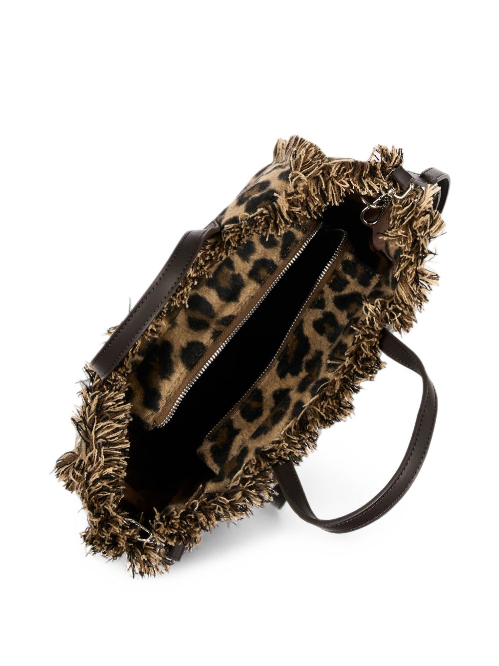 Borsa Colette Felt MC2 St. Barth marrone con stampa grafica animalier COL0046 00469M MC2 ST. BARTH KIDS 