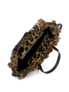 Borsa Colette Felt MC2 St. Barth marrone con stampa grafica animalier COL0046 00469M MC2 ST. BARTH KIDS 