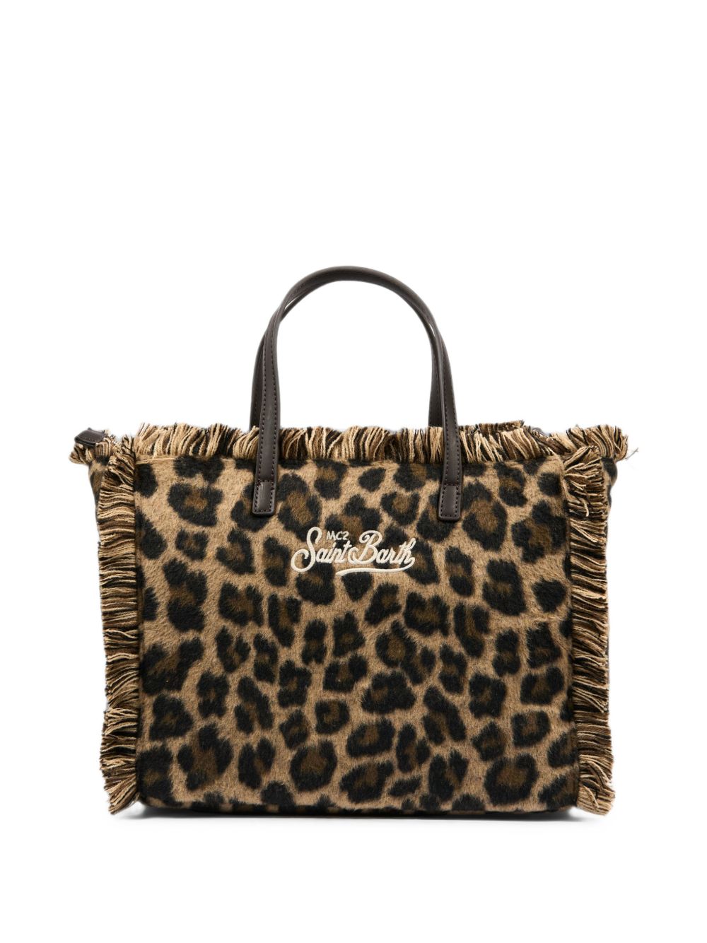 Borsa Colette Felt MC2 St. Barth marrone con stampa grafica animalier COL0046 00673M MC2 ST. BARTH KIDS 