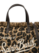 Borsa Colette Felt MC2 St. Barth marrone con stampa grafica animalier COL0046 00673M MC2 ST. BARTH KIDS 