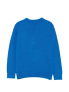Maglione per bambino MC2 Saint Barth Kids blu con stampa intarsiata DOU0001 01785M MC2 ST. BARTH KIDS 