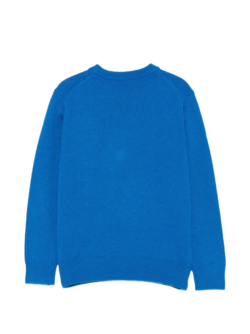 Maglione per bambino MC2 Saint Barth Kids blu con stampa intarsiata DOU0001 01785M MC2 ST. BARTH KIDS 