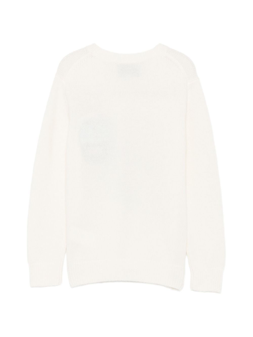 Maglione per bambino MC2 St. Barth Kids bianco con motivo orsetto sul davanti DOU0019 01794M MC2 ST. BARTH KIDS 