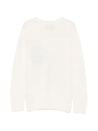 Maglione per bambino MC2 St. Barth Kids bianco con motivo orsetto sul davanti DOU0019 01794M MC2 ST. BARTH KIDS 
