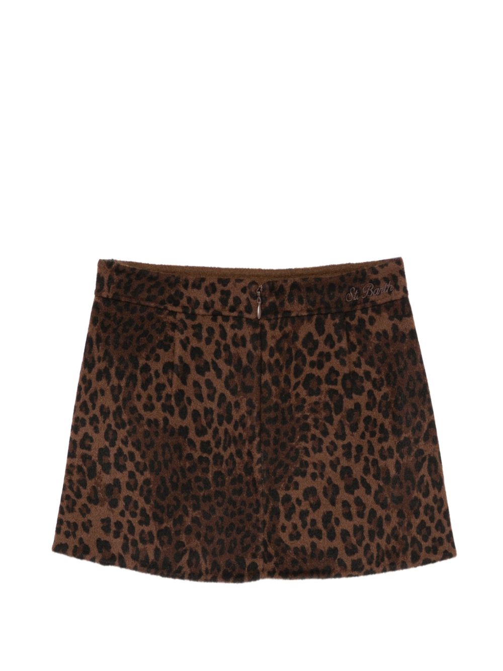 Gonna per bambina MC2 Saint Barth Kids marrone con stampa leopardata EIR0002 00019M MC2 ST. BARTH KIDS 