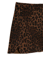 Gonna per bambina MC2 Saint Barth Kids marrone con stampa leopardata EIR0002 00019M MC2 ST. BARTH KIDS 