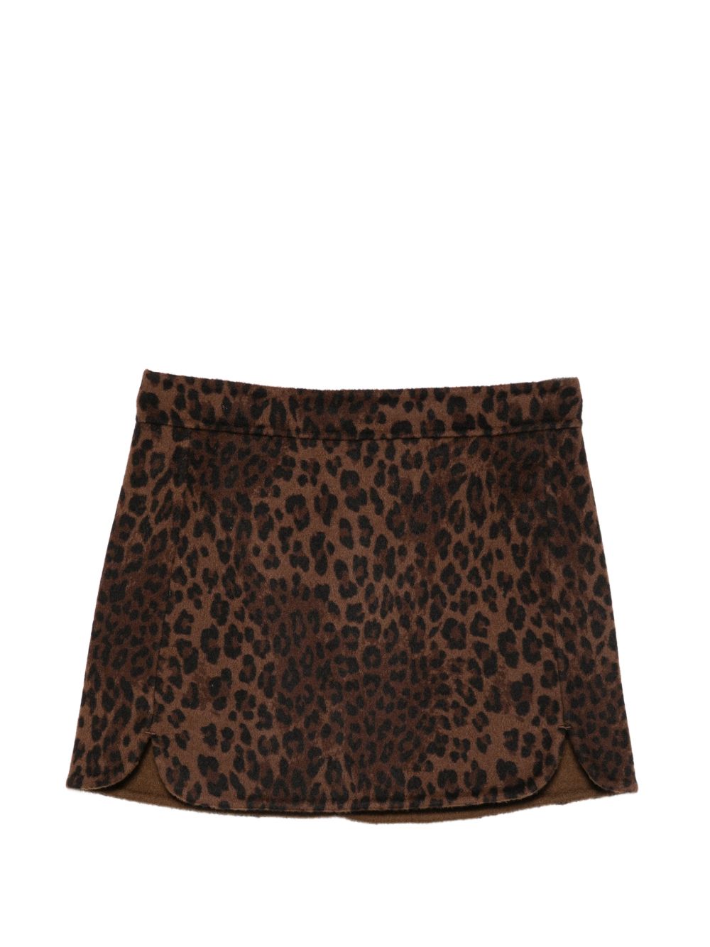 Gonna per bambina MC2 Saint Barth Kids marrone con stampa leopardata EIR0002 00019M MC2 ST. BARTH KIDS 