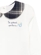 Body per neonati MC2 Saint Barth Kids bianco con frase ricamata JCQ0001 01266M MC2 ST. BARTH KIDS 