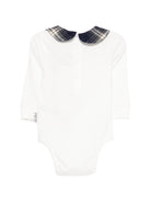 Body per neonati MC2 Saint Barth Kids bianco con frase ricamata JCQ0001 01266M MC2 ST. BARTH KIDS 