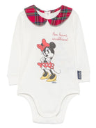 Body per neonata MC2 Saint Barth x Disney bianco con stampa grafica Minnie Mouse JCQ0001 02102M MC2 ST. BARTH KIDS 