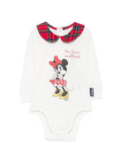 Body per neonata MC2 Saint Barth x Disney bianco con stampa grafica Minnie Mouse JCQ0001 02102M MC2 ST. BARTH KIDS 