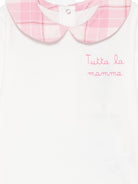 Body per neonata MC2 Saint Barth Kids bianco con colletto Peter Pan JCQ0001 02121M MC2 ST. BARTH KIDS 