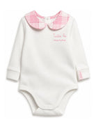 Body per neonata MC2 Saint Barth Kids bianco con colletto Peter Pan JCQ0001 02121M MC2 ST. BARTH KIDS 