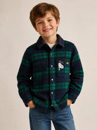 Giacca per bambino MC2 St. Barth Kids x Peanuts multicolore con motivo Tartan LAND008 00334M MC2 ST. BARTH KIDS 