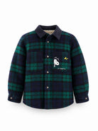 Giacca per bambino MC2 St. Barth Kids x Peanuts multicolore con motivo Tartan LAND008 00334M MC2 ST. BARTH KIDS 