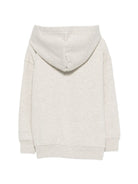 Felpa per bambina MC2 Saint Barth Kids grigia con logo ricamato sul davanti MIND004 00770M MC2 ST. BARTH KIDS 