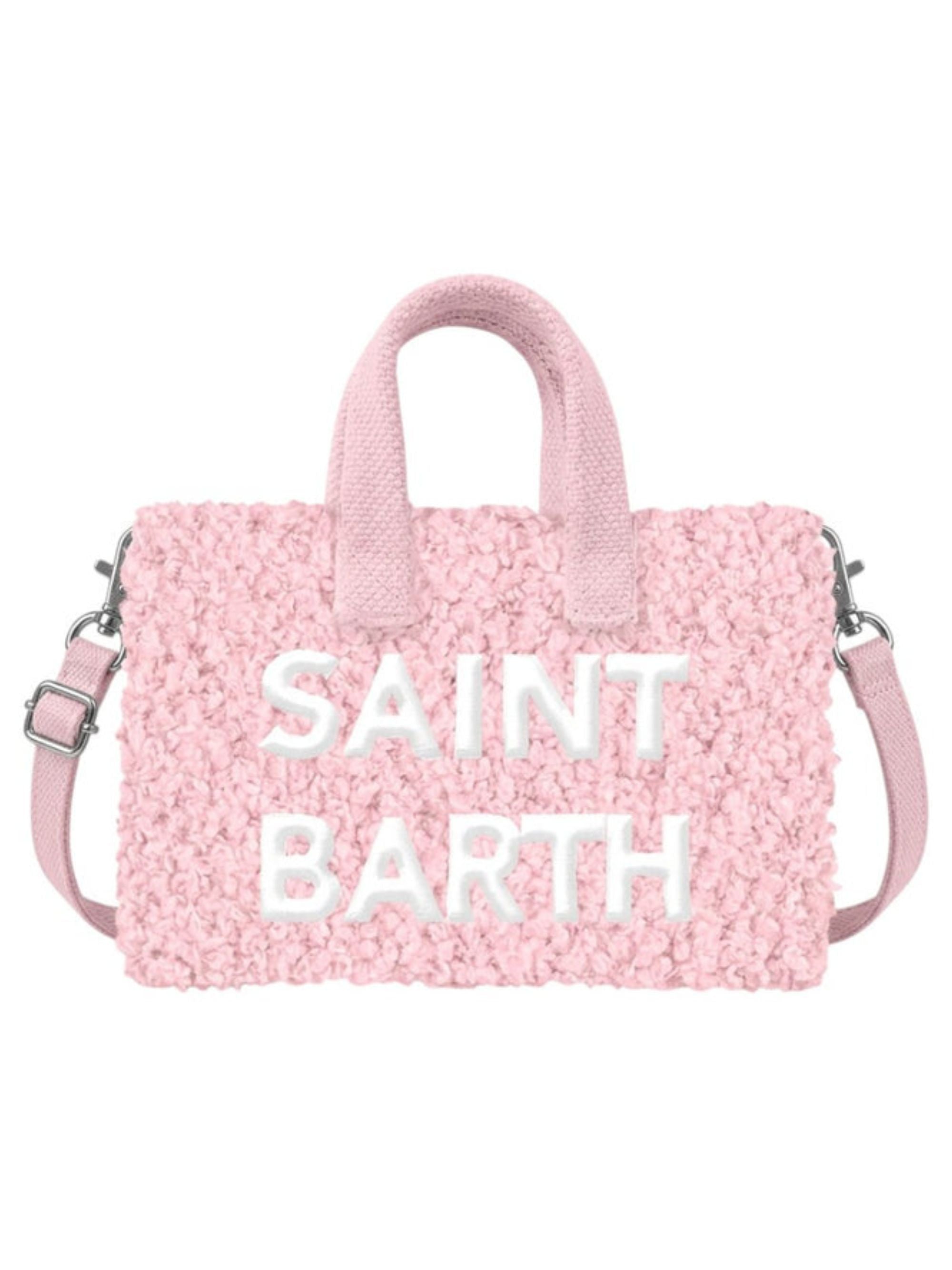Phone Bag MC2 Saint Barth rosa con finitura in shearling PHONE004 00195M MC2 ST. BARTH KIDS 
