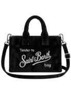 Phone Bag MC2 Saint Barth nera con finitura in velluto PHONE008 00315M MC2 ST. BARTH KIDS 