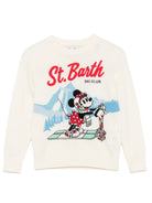 Maglione per bambina MC2 Saint Barth bianco crema lavorato in maglia PRC0007 01284M MC2 ST. BARTH KIDS 