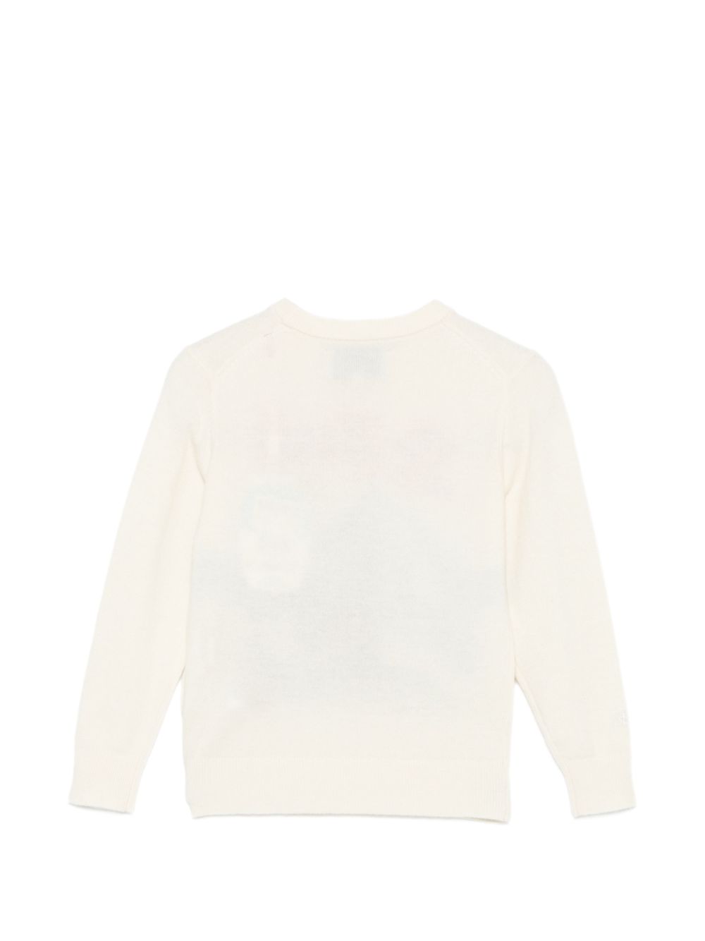 Maglione per bambina MC2 Saint Barth bianco crema lavorato in maglia PRC0007 01284M MC2 ST. BARTH KIDS 