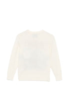 Maglione per bambina MC2 Saint Barth bianco crema lavorato in maglia PRC0007 01284M MC2 ST. BARTH KIDS 