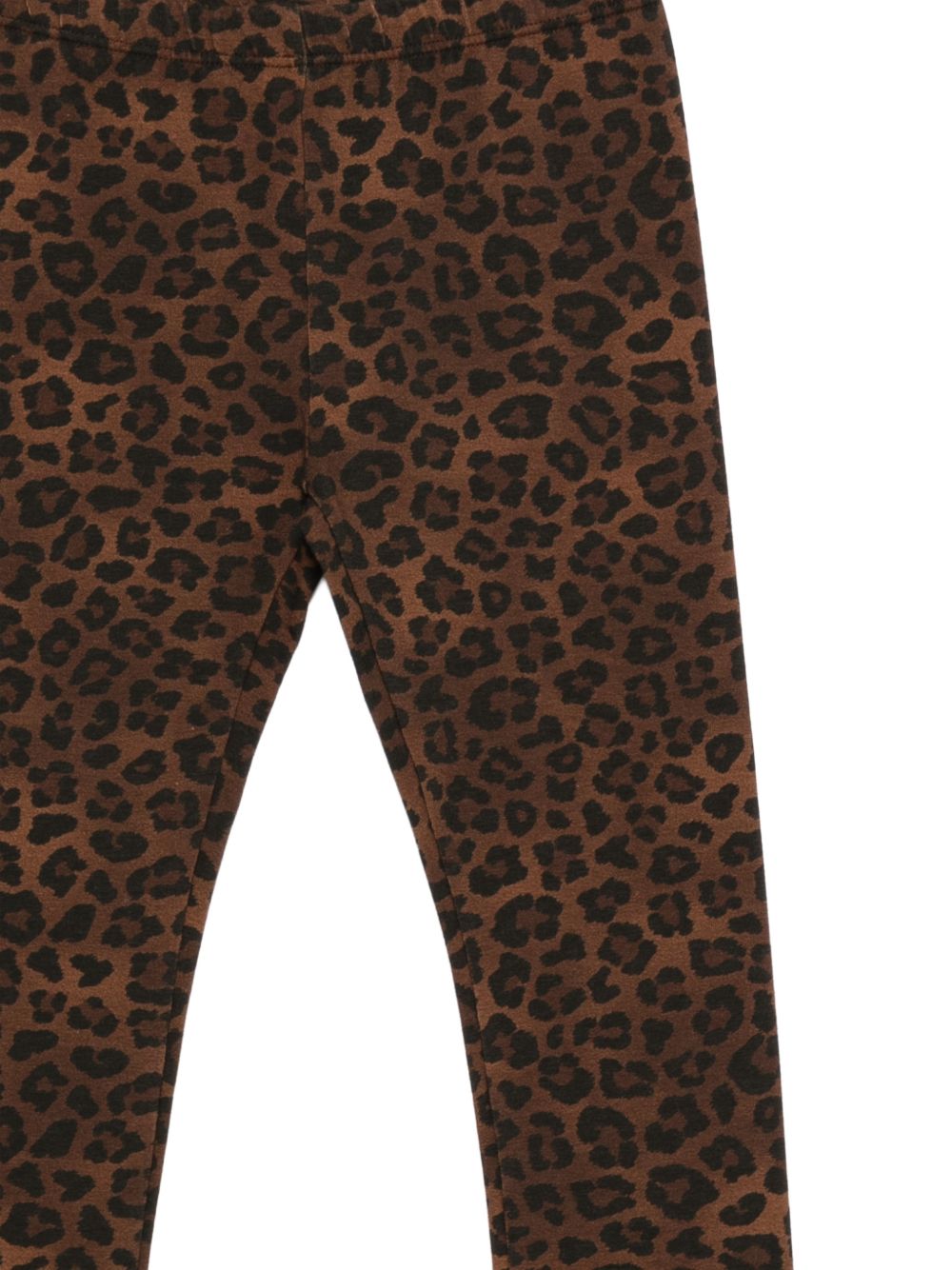 Leggins per bambina MC2 Saint Barth Kids marrone con stampa animalier ROSY001 00342M MC2 ST. BARTH KIDS 