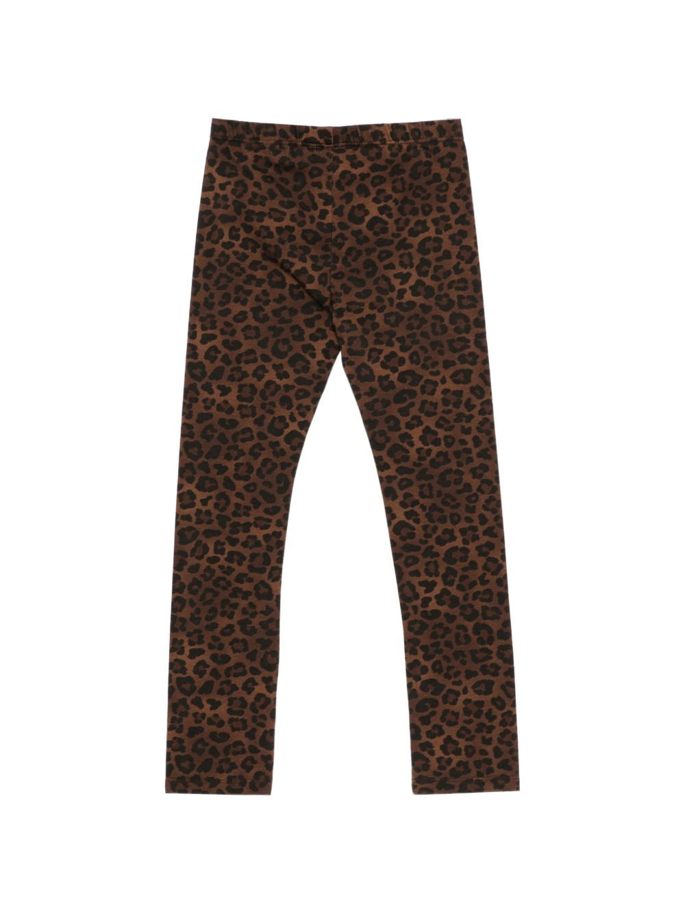 Leggins per bambina MC2 Saint Barth Kids marrone con stampa animalier ROSY001 00342M MC2 ST. BARTH KIDS 