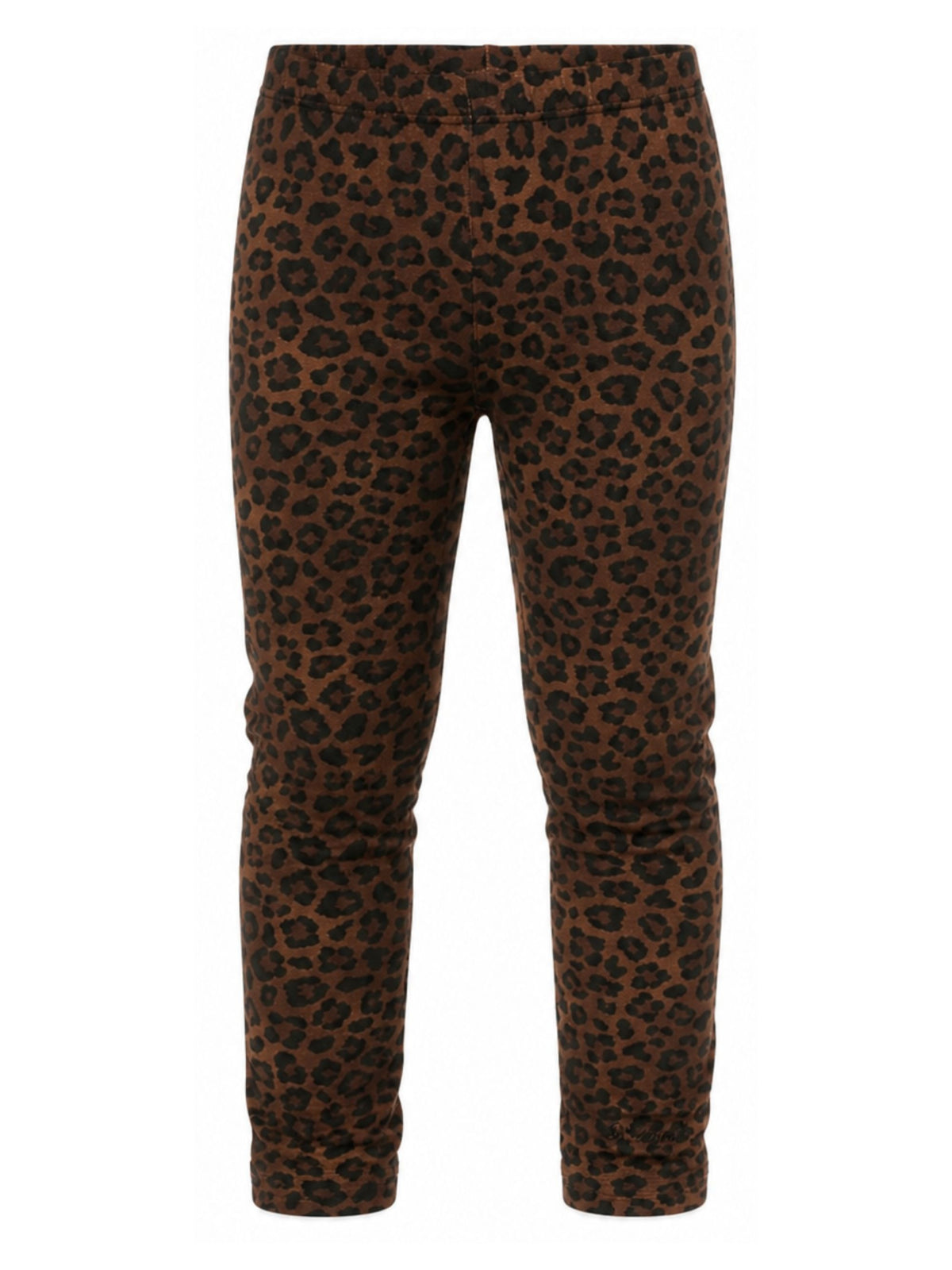 Leggins per bambina MC2 Saint Barth Kids marrone con stampa animalier ROSY001 00342M MC2 ST. BARTH KIDS 