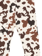 Leggins per bambina MC2 Saint Barth Kids animalier con stampa muccata ROSY001 01360M MC2 ST. BARTH KIDS 