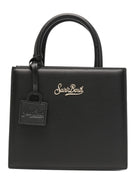 Borsa Shop Bag Mini MC2 Saint Barth nera con logo dorato sul davanti SHBM0002 00701M MC2 ST. BARTH KIDS 