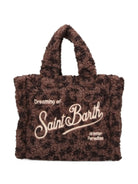 Borsa Vanity Mini MC2 St.Barth marrone con stampa grafica animalier VAMI029 00212M MC2 ST. BARTH KIDS 