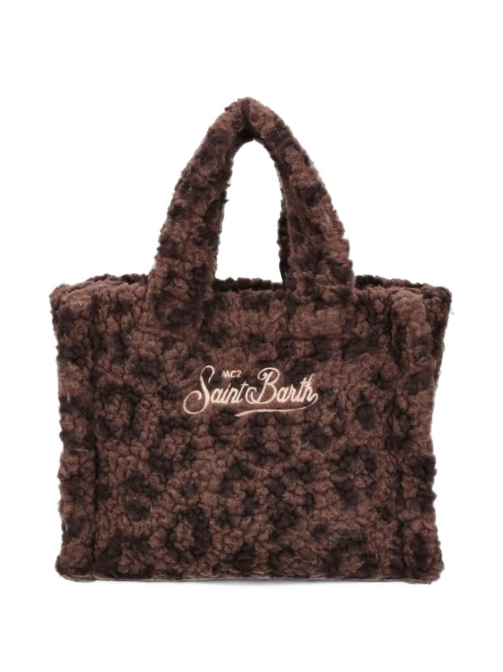 Borsa Vanity Mini MC2 St.Barth marrone con stampa grafica animalier VAMI029 00212M MC2 ST. BARTH KIDS 